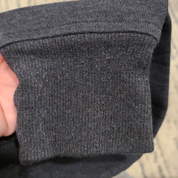 Lululemon Scuba Hoodie heathered grey  and blue zipper - Picture 5 of 8